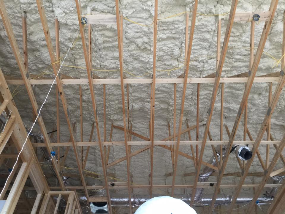 Spray Foam Insulation in Ceiling