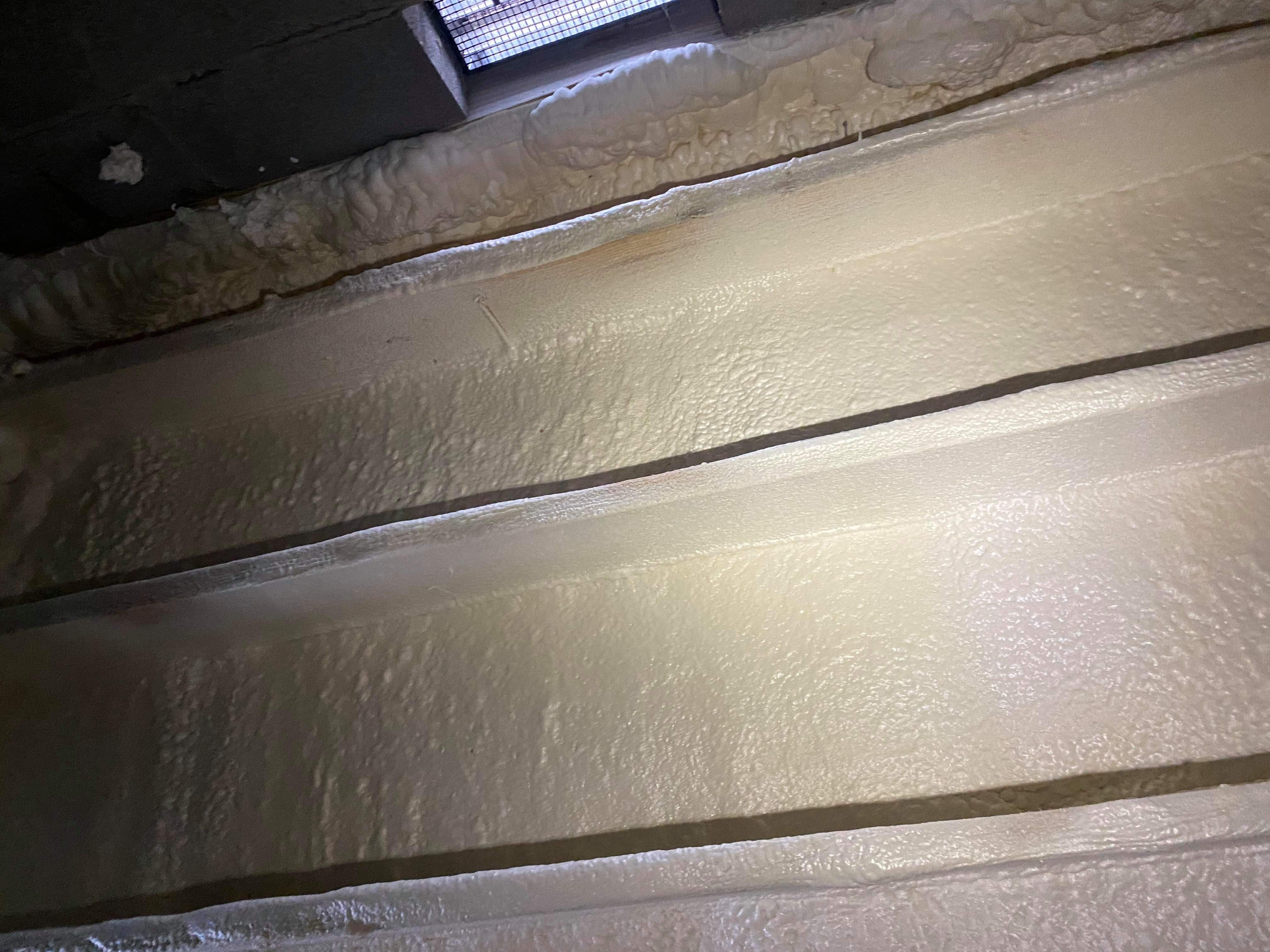 Close look at insulation 
