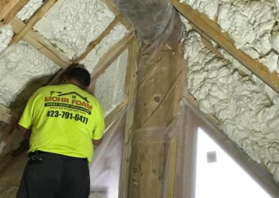 mohr foam cabin attic insulation installation